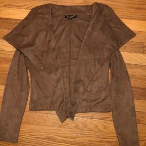 Suede camel jacket